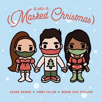 Jimmy Fallon - It Was A… (Masked Christmas) [feat. Ariana Grande & Megan Thee Stallion]